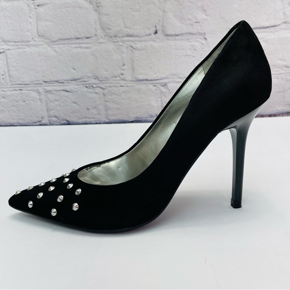 Women's Guess Studded High Heel Stiletto Pumps Suede Shoes 7.5 - Picture 6 of 13